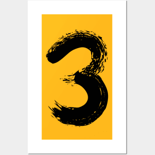 Number 3 Posters and Art